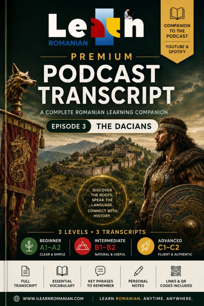 PREMIUM PODCAST WORKBOOK – EPISODE 3: THE DACIANS