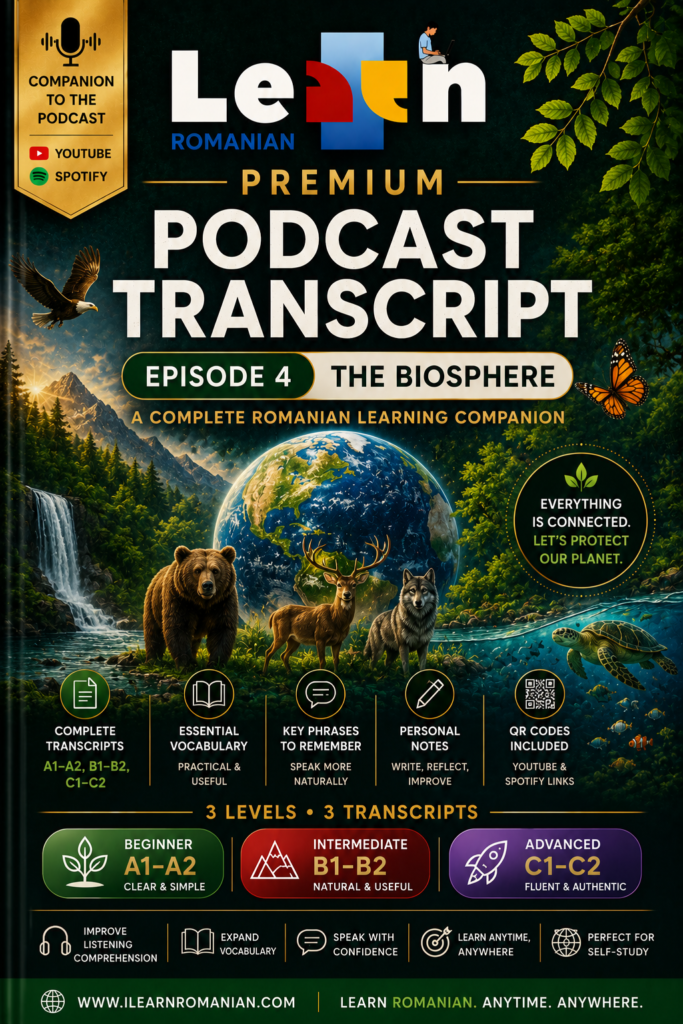 PREMIUM PODCAST WORKBOOK – EPISODE 4: THE BIOSPHERE