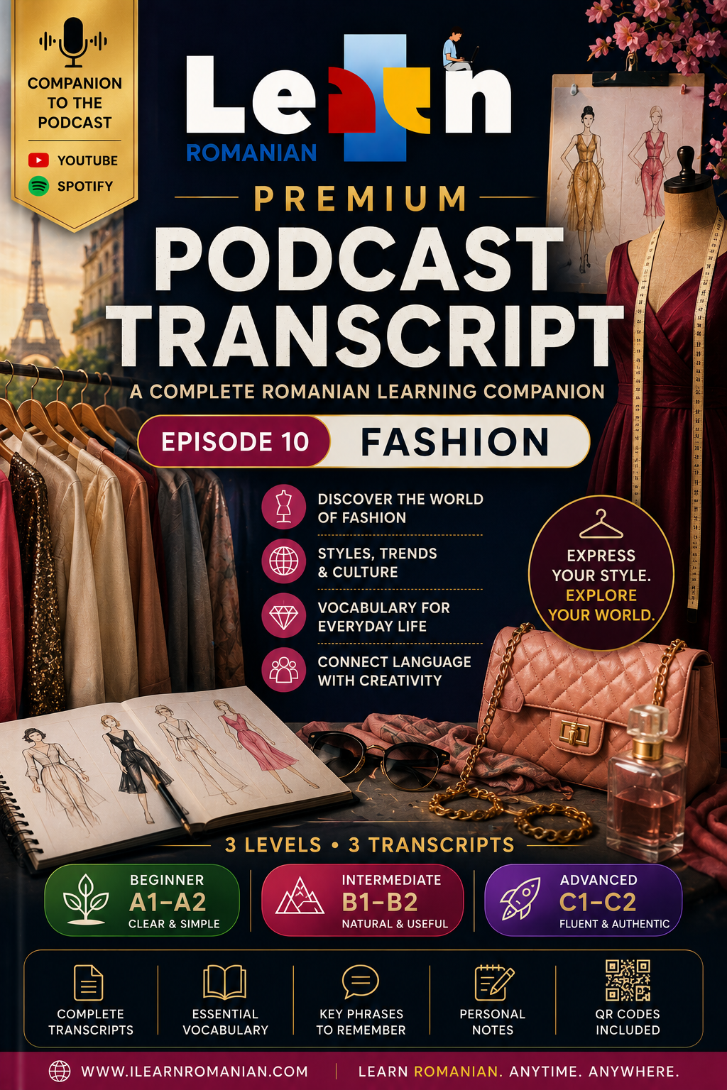 PREMIUM PODCAST WORKBOOK - EPISODE 10: FASHION