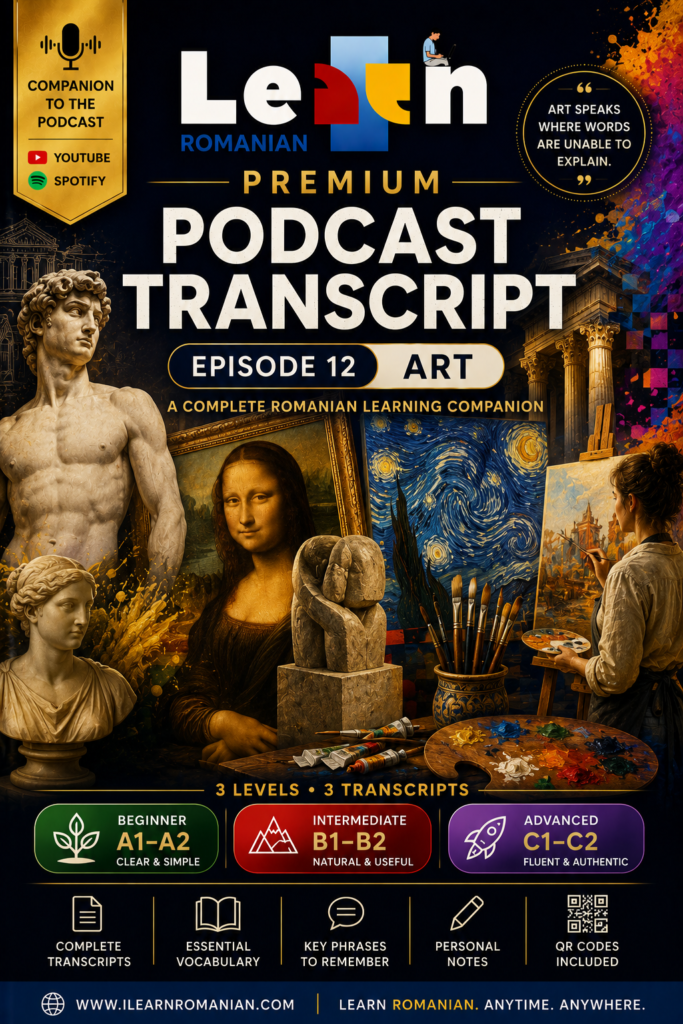 PREMIUM PODCAST WORKBOOK - EPISODE 12: ART