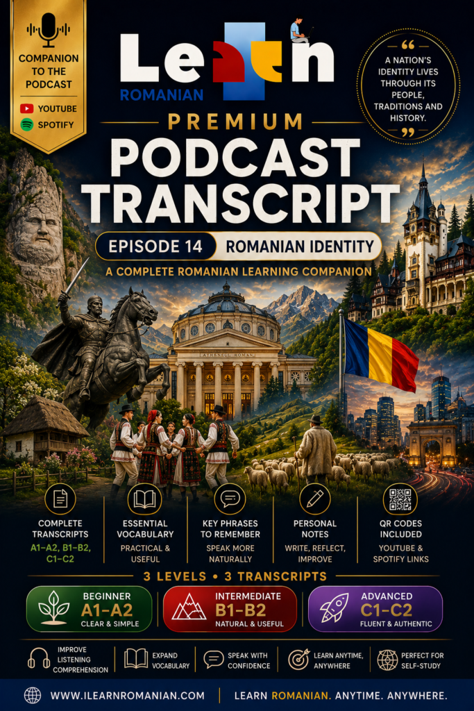 PREMIUM PODCAST WORKBOOK - EPISODE 14: ROMANIAN IDENTITY
