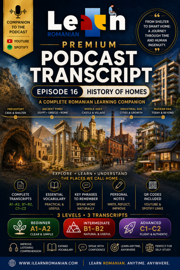 PREMIUM PODCAST WORKBOOK - EPISODE 16: HISTORY OF HOMES