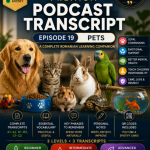 PREMIUM PODCAST WORKBOOK - EPISODE 19: PETS