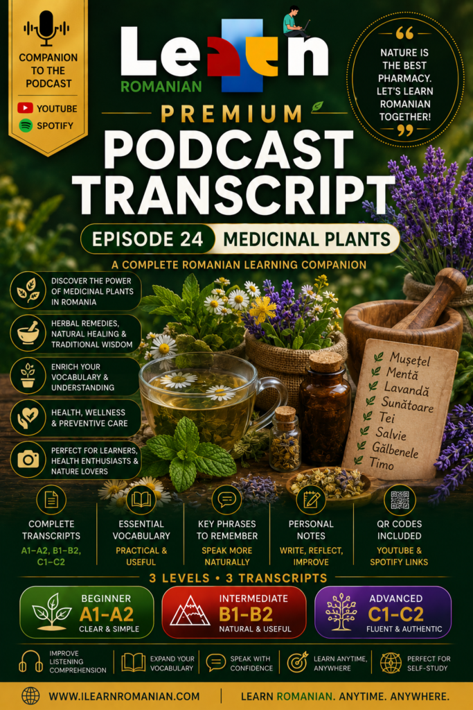 PREMIUM PODCAST WORKBOOK - EPISODE 24: MEDICINAL PLANTS