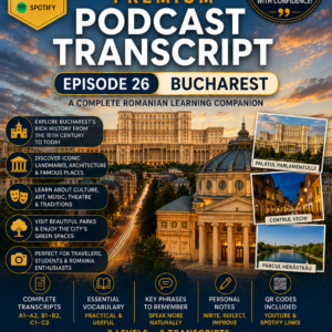 PREMIUM PODCAST WORKBOOK - EPISODE 26: BUCHAREST