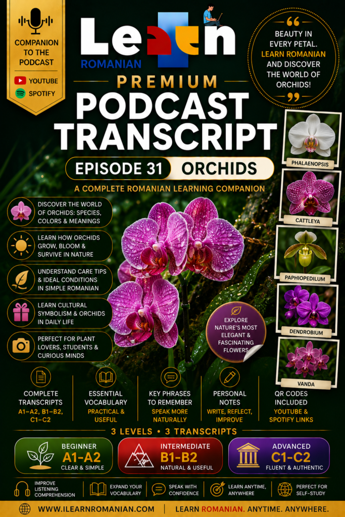 PREMIUM PODCAST WORKBOOK - EPISODE 31: ORCHIDS
