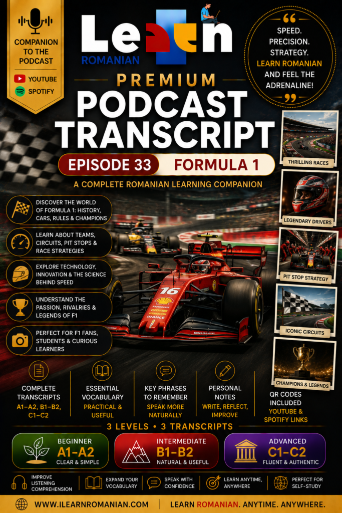 PREMIUM PODCAST WORKBOOK - EPISODE 33: FORMULA 1